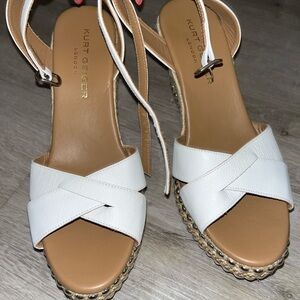 Kurt Geiger White Espadrille Sandals